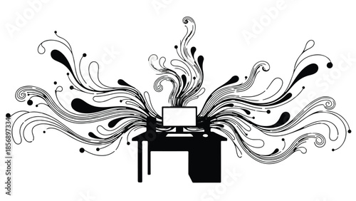 vector illustration of an abstract background