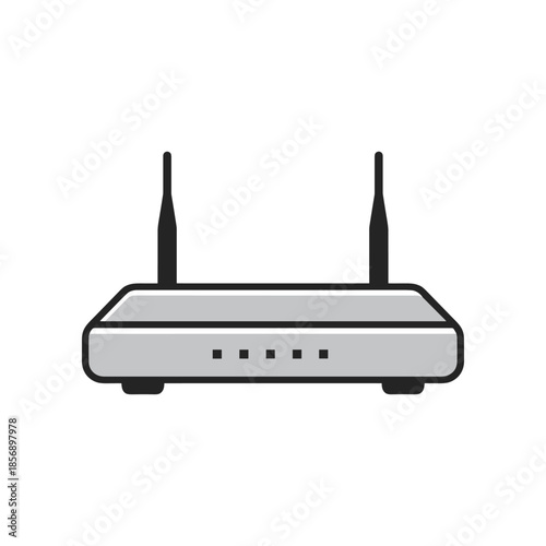 Wireless Router Device for Internet Connectivity and Network Communication.