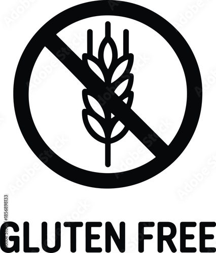 Gluten Free Icon Symbol Food Allergy Diet