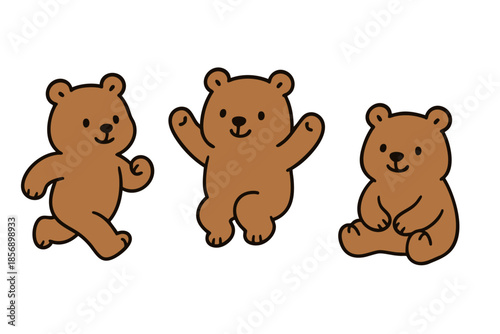 3-step expression of bears