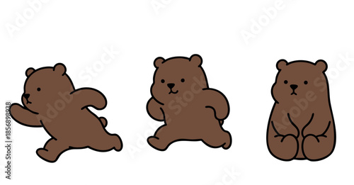 a group of bears poses