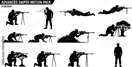 Tactical Warfare Soldier Silhouettes