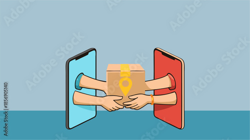 Online Order Transfer Between Smartphones