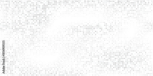 Halftone gradient texture with square dots. Gray polka dot background.