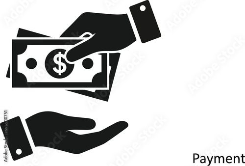 hands exchanging money, payment transaction concept, financial exchange, giving and receiving cash