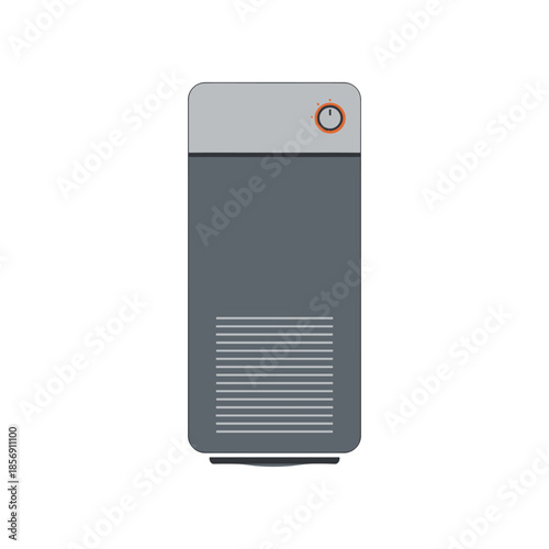 Modern Air Purifier Device with Sleek Design and Indicator Light.