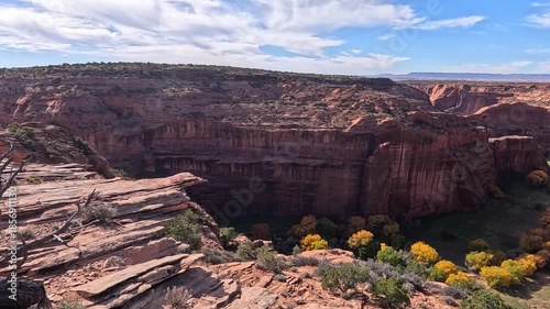 This is a scenic overlook within the Canyon de Chelly National Monument.