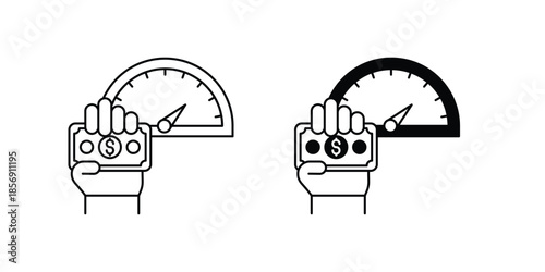 Incentive  set icon with white background vector stock illustration