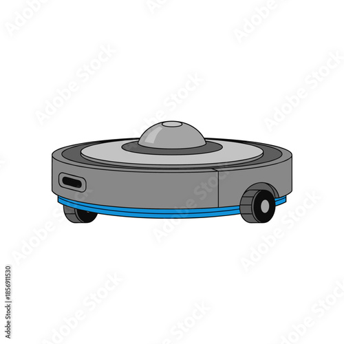 Modern Robotic Vacuum Cleaner Illustration 1.