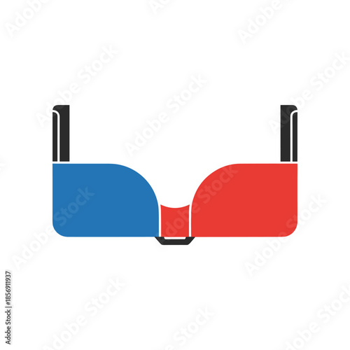 Retro Anaglyph 3D Glasses for Immersive Viewing.