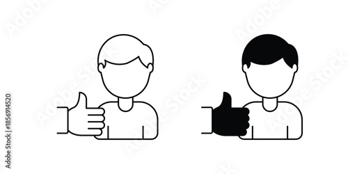 Recognition set icon with white background vector stock illustration