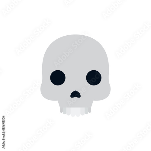 skull death scary halloween dead skeleton toxic pirate dying from laughter emoji symbol sign icon vector illustration isolated flat