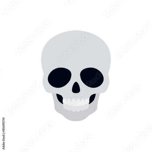 skull death scary halloween dead skeleton toxic pirate dying from laughter emoji symbol sign icon vector illustration isolated flat
