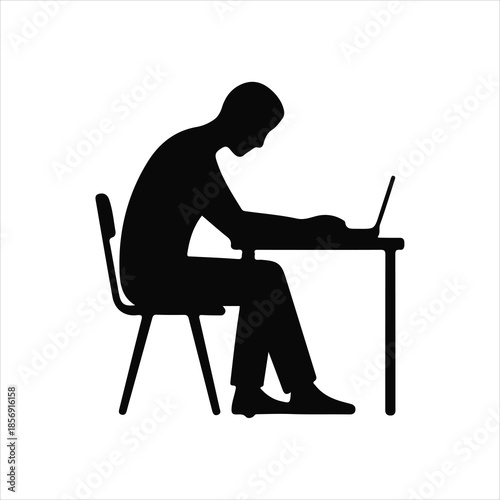 Set of vector avatar profile icon in silhouettes.