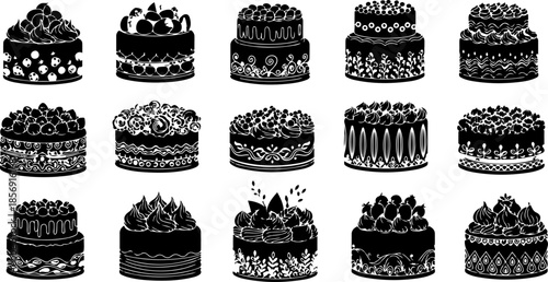 Hand Drawn Bakery & Dessert Icon Set