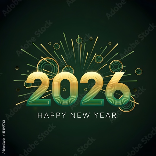 Elegant 2026 New Year Greeting Celebration Design