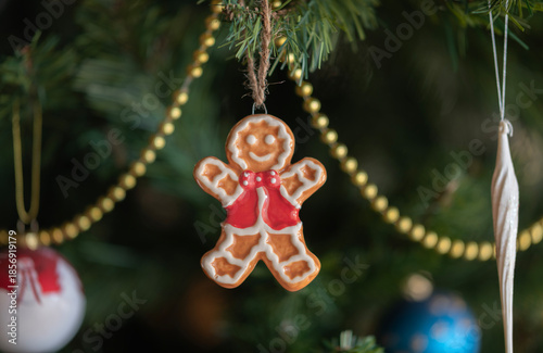 Décoration de Noël en forme de bonhomme de pain d'épice