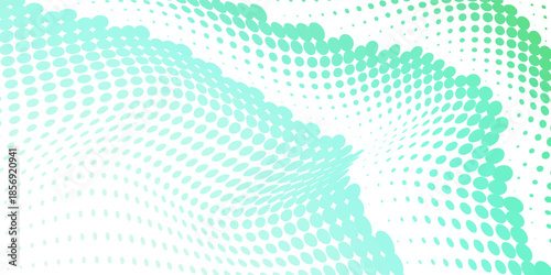 Light Blue, Green vector red banner with set of circles, dots. Donuts abstract modern simple design