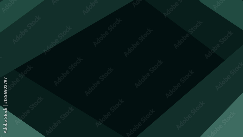 Obraz premium Dark green background, Dark green Overlapping Glass Pattern Background.