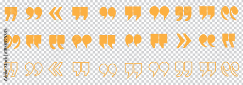 Quotations, Set of quote mark. Quotes icon vector set. Quote marks outline, speech marks, inverted commas or talking marks collection. Talk bubble speech icon. Black quotes icon. Vector illustration