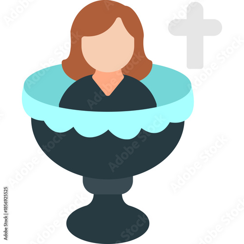 Baptism Ceremony Symbol Icon