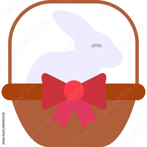 Easter Bunny Basket Icon