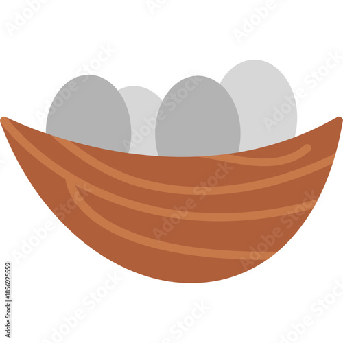 Bird Nest Eggs Icon