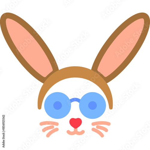 Easter Bunny Glasses Icon