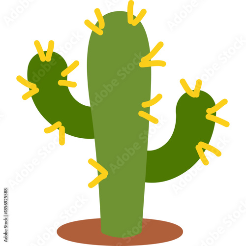 Desert Cactus Plant Icon