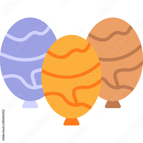 Easter Balloon Trio Icon