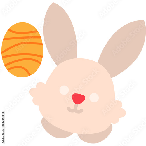 Easter Bunny Face Icon