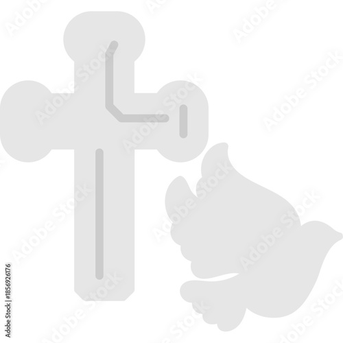 Holy Cross with Dove Icon
