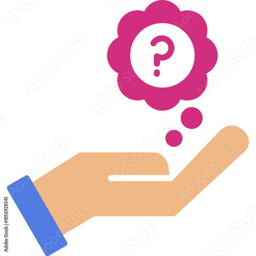 Question Thinking Hand Icon