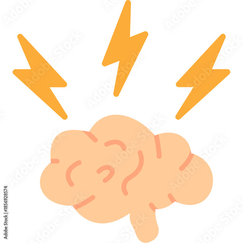 Brainstorm Cloud with Lightning Icon