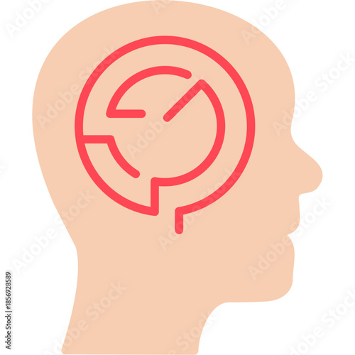 Logical Thinking Head Icon
