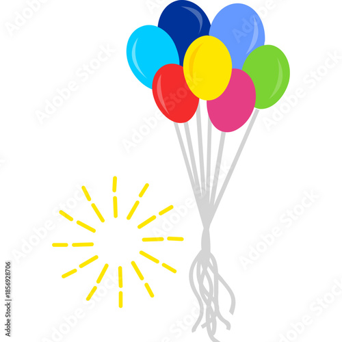 Balloon Bouquet with Firework Icon