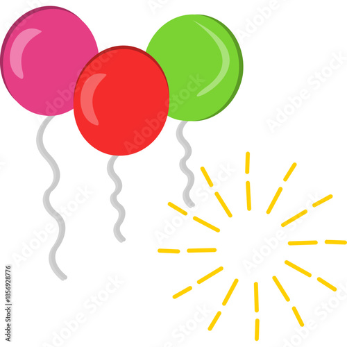 Balloon Celebration Sparkles Icon