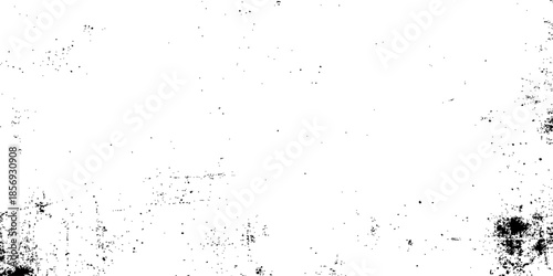 Rough grey and white texture vector. Distressed overlay texture, Dirty or dust film grain speck grit grunge overlay on white background, Vector Illustration. Black isolated on white background,