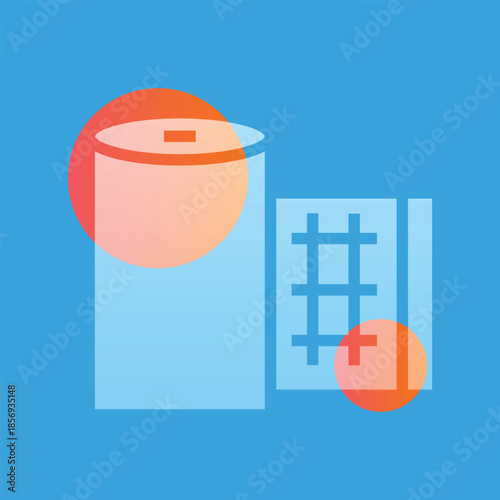 Bandage glassmorphism illustration.