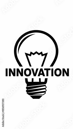 Light Bulb Innovation Concept Graphic Design.