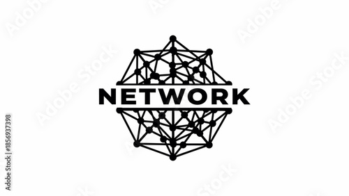 Network Logo Geometric Shape Design Element.