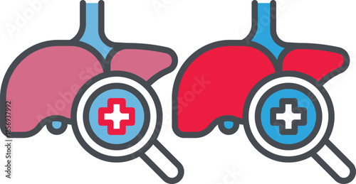 Health care icon set in different style vector. medicals cross sign illustration.