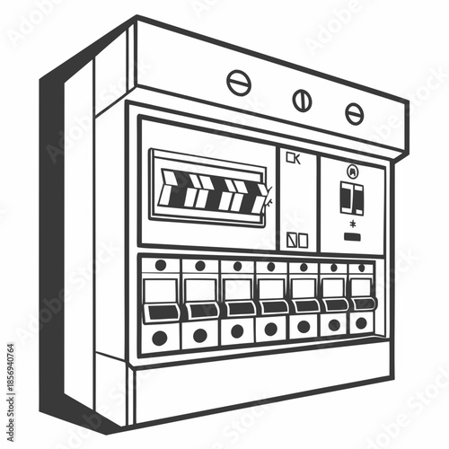 vector illustration of a modern computer