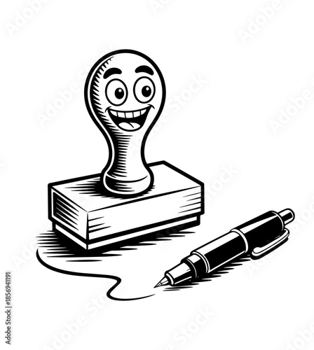 A fountain pen rests on a document with a signature, symbolizing agreement and official documentation.
