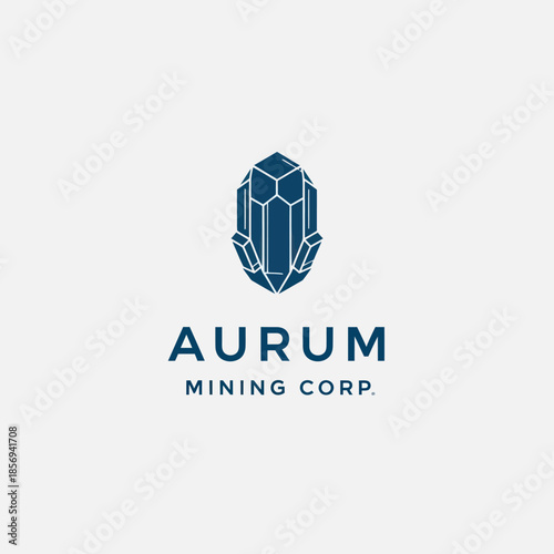 Aurum Mining Corp Logo Design Element.