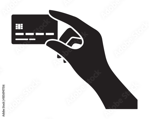 Hand holding credit card