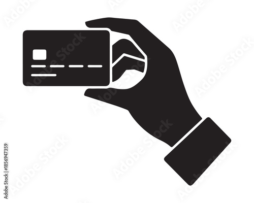 Hand holding credit card