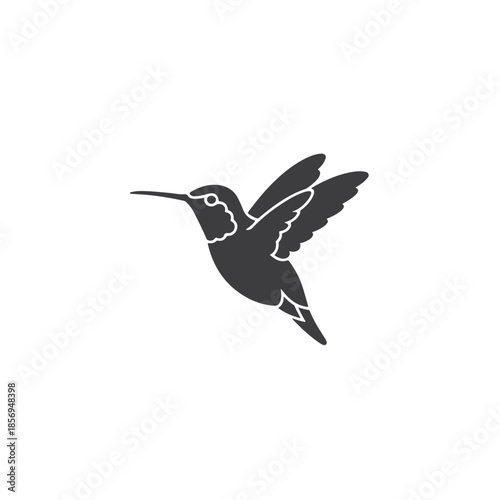 hummingbird vector icon