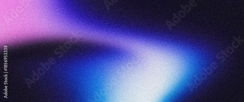 Billede på lærred Glowing noisy background, grainy blue purple white neon light, abstract noise te