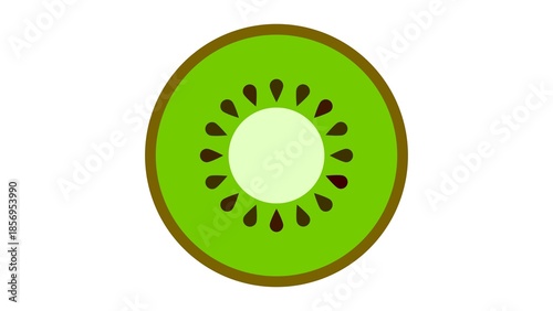 Simple kiwi fruit icon